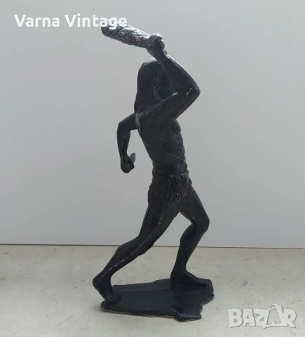 Войници. Неандерталец с тояга и нож. мащаб 150 мм (ДЗИ) СССР., снимка 6 - Колекции - 51416385