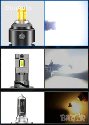 LED крушки H7 360°, снимка 3 - Аксесоари и консумативи - 53135664