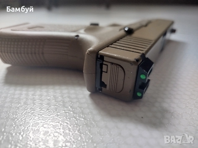Airsoft Glock 19 – Green Gas, Blowback, Tan / Army Green, снимка 3 - Въздушно оръжие - 54020554