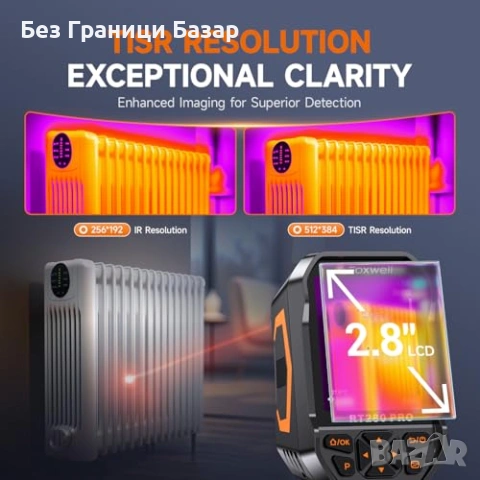 Нова Инфрачервена термокамера FOXWELL 2D/3D PC анализ лазер LED IP54, снимка 2 - Друга електроника - 53685894