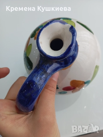 стара керамична кана, снимка 6 - Други - 52456355