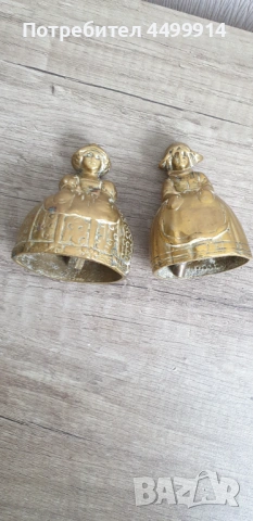 Стари камбани,месинг бронз,метал,фигура,камбана, снимка 7 - Антикварни и старинни предмети - 54200989