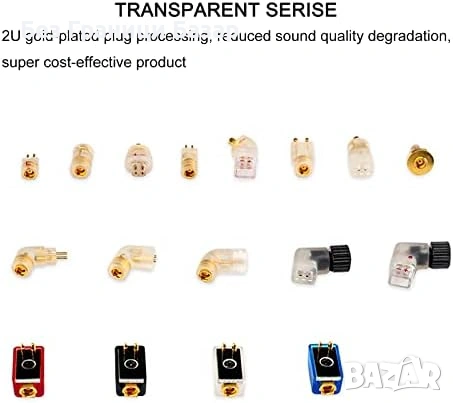 Нов MMCX женски към QDC 2Pin конвертор адаптер за KZ CCA TRN за IEM слушалки, снимка 6 - Други - 53567189