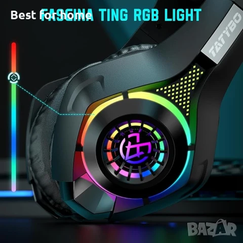 Геймърски слушалки Tatybo за PS4 PS5 Xbox One PC, снимка 6 - Аксесоари - 50503240