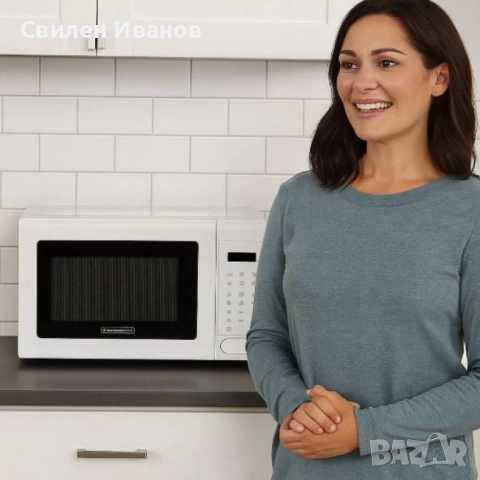 Микровълнова с грил Black+Decker BXMZ701E – 20L, 700W, дигитално управление, автоматични програми и , снимка 6 - Микровълнови - 51506348