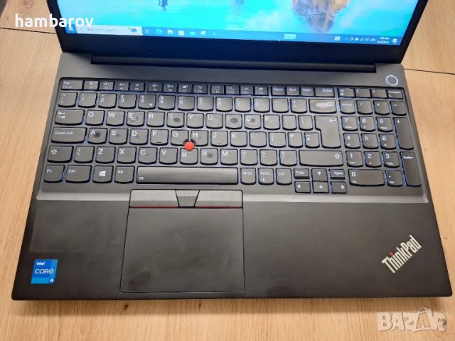 Бизнес лаптоп Lenovo Thinkpad Е15-G2 с 4-ядрен Core i5-1135G 15.6'' FullHD 256GB SSD 8GB DDR4 Win10, снимка 2 - Лаптопи за работа - 47360551