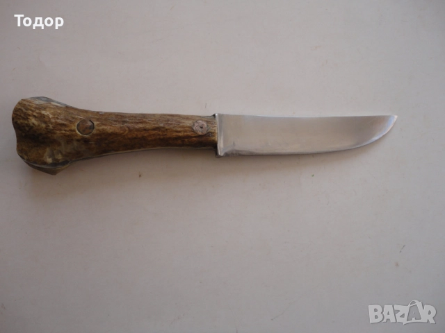 Шведски ловен нож дръжка рог, снимка 2 - Ножове - 52670195