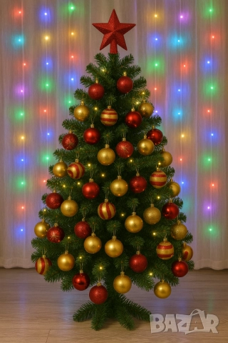 Коледен комплект за украса на Елха, снимка 2 - Декорация за дома - 52102566