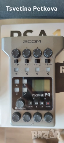 Професионално аудио студио Zoom PodTrak P4 + 2x XLR Bespeco