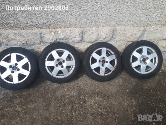 Продавам лети джанти 14" с гуми за VW, Seat, Skoda , снимка 1 - Гуми и джанти - 49527583