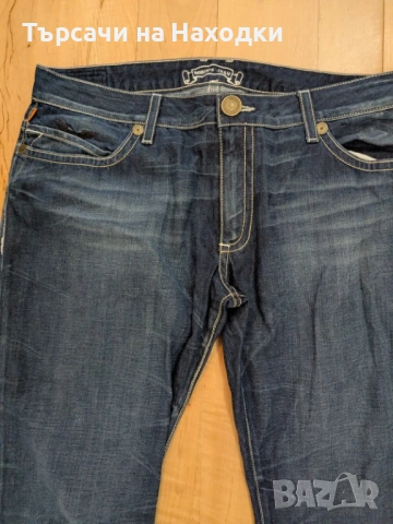 $229 Мъжки дънки Robin's Jean Mens Blue Denim Sz 38 W L 34 Red Cross Croco Made In USA street wear, снимка 5 - Дънки - 50871422