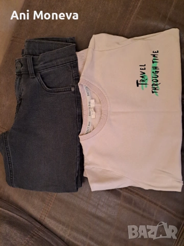 Черни дънки, панталони и блузи 