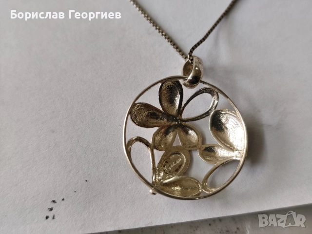 Сребърно колие 925, снимка 5 - Колиета, медальони, синджири - 52883242