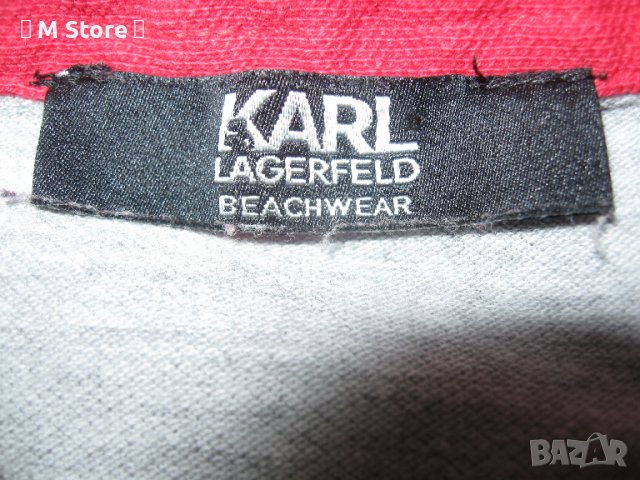 Karl Lagerfeld beachwear мъжка блуза с яка и къс ръкав, снимка 5 - Блузи - 44940828