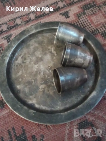 Посребрени чаши комплект 53657, снимка 2 - Антикварни и старинни предмети - 53422462