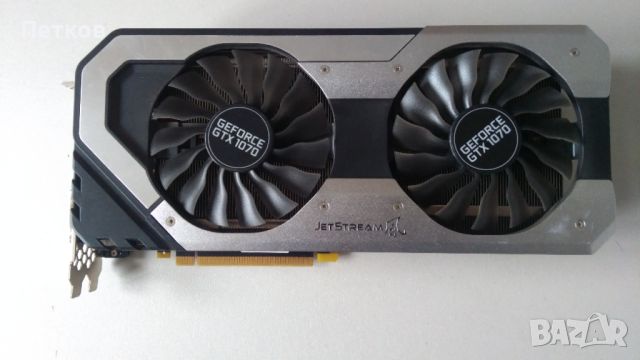 Palit GeForce GTX 1070 JetStream 8GB GDDR5 256bit, снимка 2 - Видеокарти - 37990221