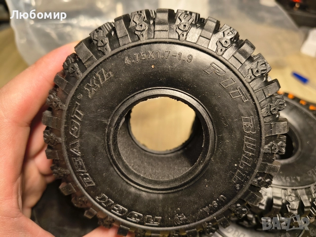 4 броя гуми за RC коли pit bull 4.75x1.7-1.9, снимка 7 - Коли, камиони, мотори, писти - 52637798