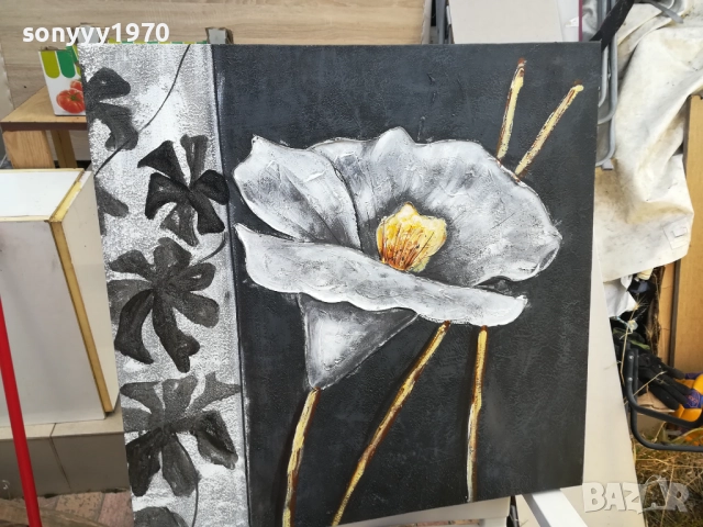 КАРТИНА С ЦВЕТЕ 60Х60СМ 1510251604, снимка 16 - Картини - 52064318