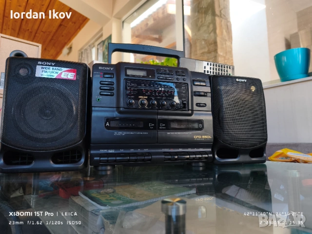 Sony CFD-550, снимка 2 - Радиокасетофони, транзистори - 53683822
