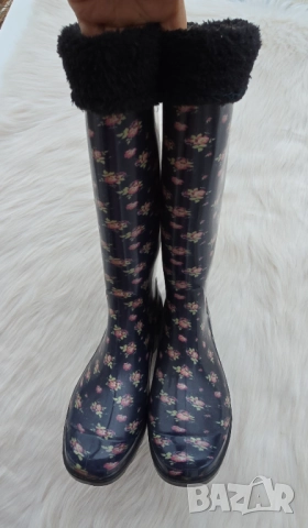 Дамски гумени ботуши №37, снимка 4 - Дамски ботуши - 52316501