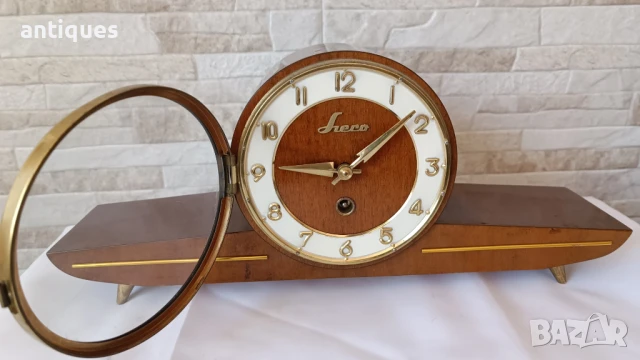 Стар каминен часовник - Sreco - Germany - Антика - 1960", снимка 6 - Антикварни и старинни предмети - 51337430