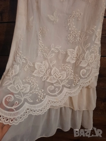 Разкошна бяла рокля с дантела , снимка 2 - Рокли - 51541221