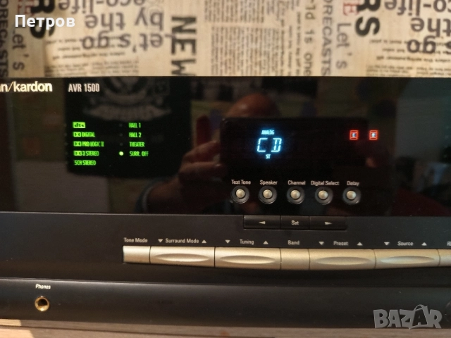 Surround Receiver"Harman/Kardon"AVR1500, снимка 4 - Ресийвъри, усилватели, смесителни пултове - 52166266