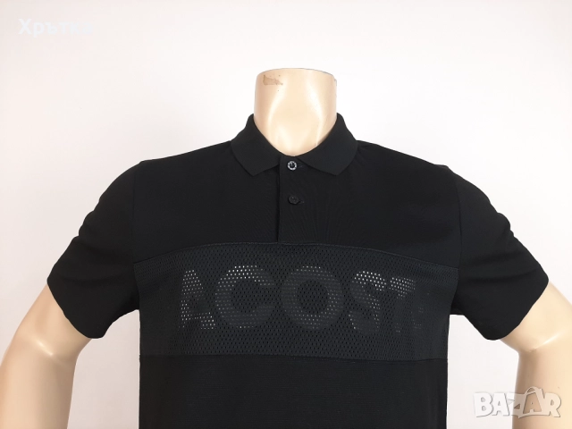 Lacoste Super Light Mesh - Оригинална мъжка тениска с яка р-р L, снимка 6 - Тениски - 52308983