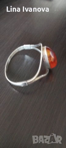 Сребърна гривна , снимка 2 - Гривни - 54262832