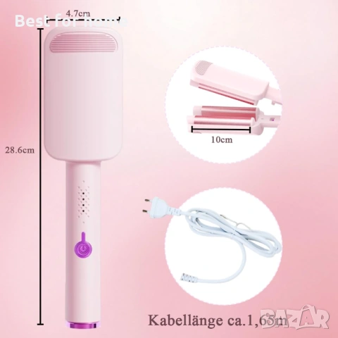 32 мм преса за коса с вълни, снимка 2 - Друга електроника - 54157317