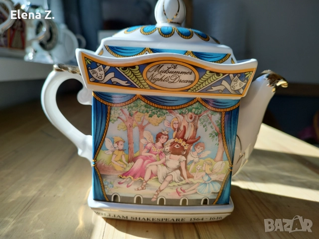 Чайник Sadler Шекспир и Сън в лятна нощ винтидж, снимка 2 - Колекции - 52411677