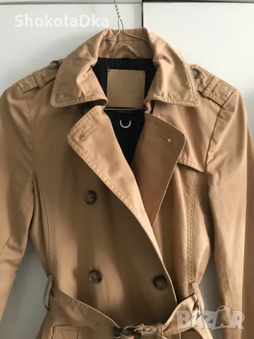 Тренч / шлифер Massimo Dutti XS, снимка 5 - Палта, манта - 49120493