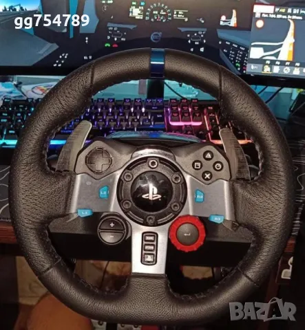 Logitech g29 + shifter, снимка 1 - Аксесоари - 48273153