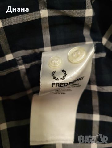 Оригинална мъжка риза Fred Perry, снимка 5 - Ризи - 45928690