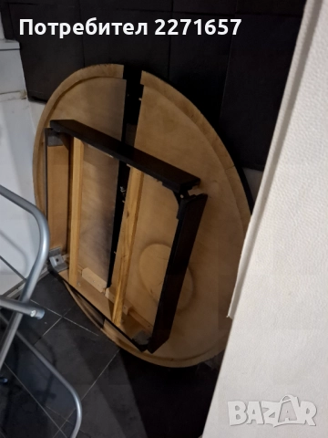 Кръгла  трапезна маса масив, снимка 2 - Маси - 52445082