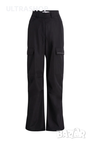 НОВ Дамски панталон Calvin Klein size S висока талия, снимка 5 - Панталони - 52674968