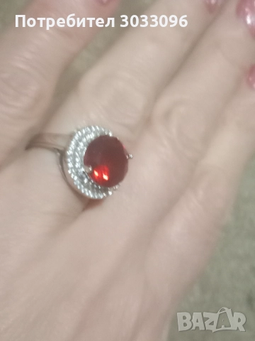 Сребърен пръстен, снимка 7 - Пръстени - 52740584