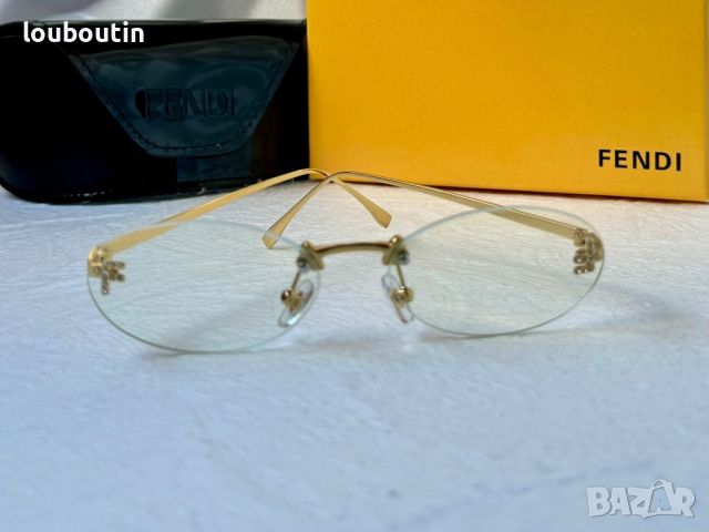 Fendi прозрачни слънчеви,очила за компютър диоптрични рамки, снимка 4 - Слънчеви и диоптрични очила - 45269880