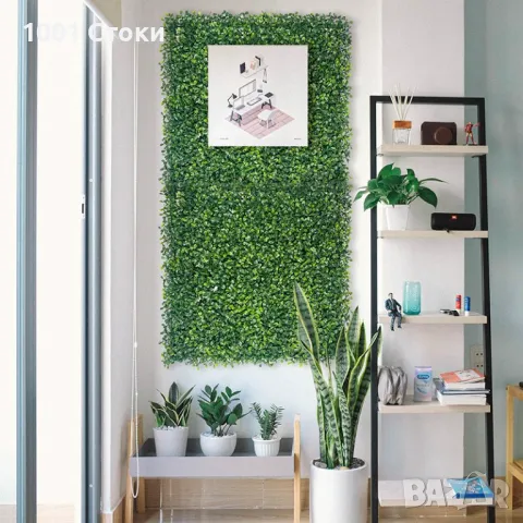 Декоративно Пано за Стена Изкуствена Трева, снимка 4 - Декорация за дома - 50095299