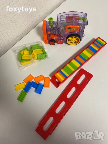 Самоподреждащо се домино - влак, влакче с музика, снимка 11 - Влакчета, самолети, хеликоптери - 53123789