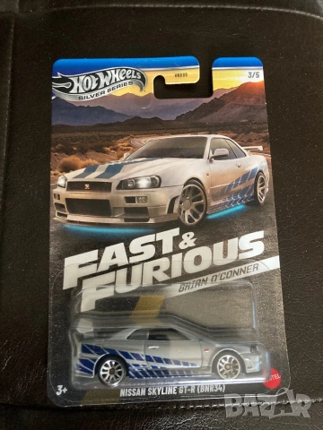hot wheels nissan skyline gt-r (bnr34)fast and furious