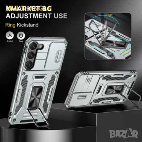 Samsung Galaxy S25 5G Удароустойчив Ring Holder Калъф и Протектор, снимка 4 - Калъфи, кейсове - 49079783