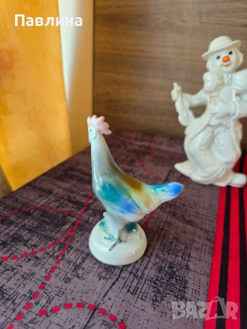 Порцеланова фигурка петле, снимка 4 - Фигурки - 51776038