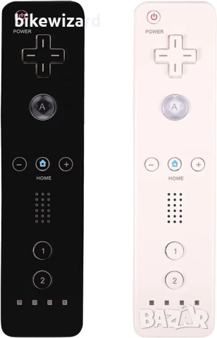 LeonDesigns Wii контролер, пакет от 2 броя със силиконов калъф и каишка за китка НОВИ