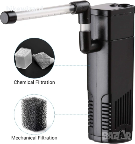 NICREW Magi200 Вътрешен филтър за аквариум 20-40 литра НОВ, снимка 3 - Оборудване за аквариуми - 54087287