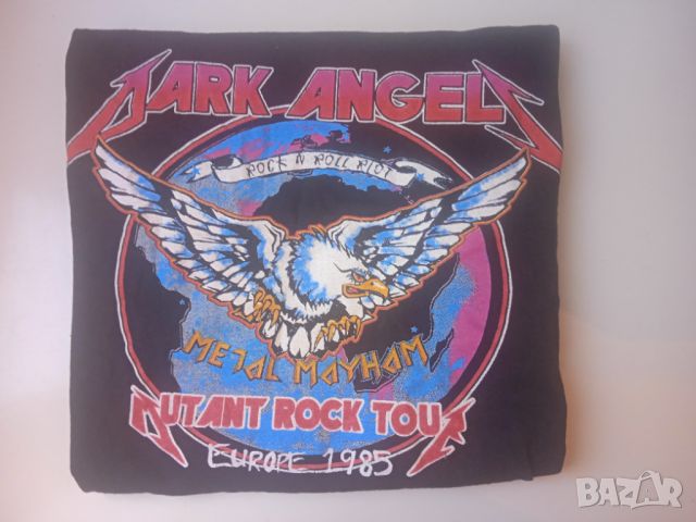 Мото / Рок / Метъл  тениска Dark Angels Mutant Rock Tour Europe 1985, снимка 7 - Тениски - 46175769