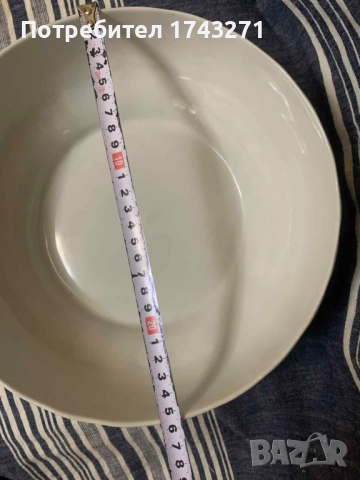 Голяма порцеланова купа произведена в Разград, снимка 4 - Чинии - 52949485