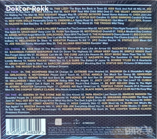 Various Artists - Rock Legends (The Ultimate Collection) (2018, 5 CD), снимка 2 - CD дискове - 47077920