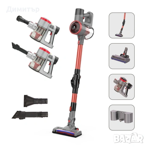 Безжична прахосмукачка Sifuplex VSF13,250W ,0.6л,2200mha батерия,17000па мощност на засмукане