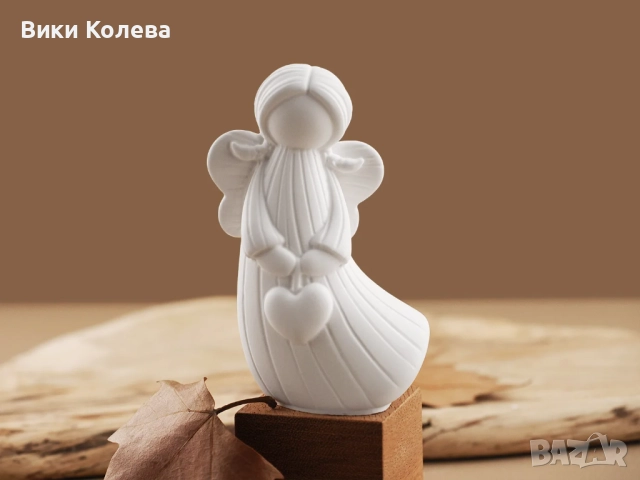 Силиконови Форми за Отливане на Ангели - 2 бр. Ангел със Звезда  и Ангел със Сърце, снимка 6 - Форми - 52824956